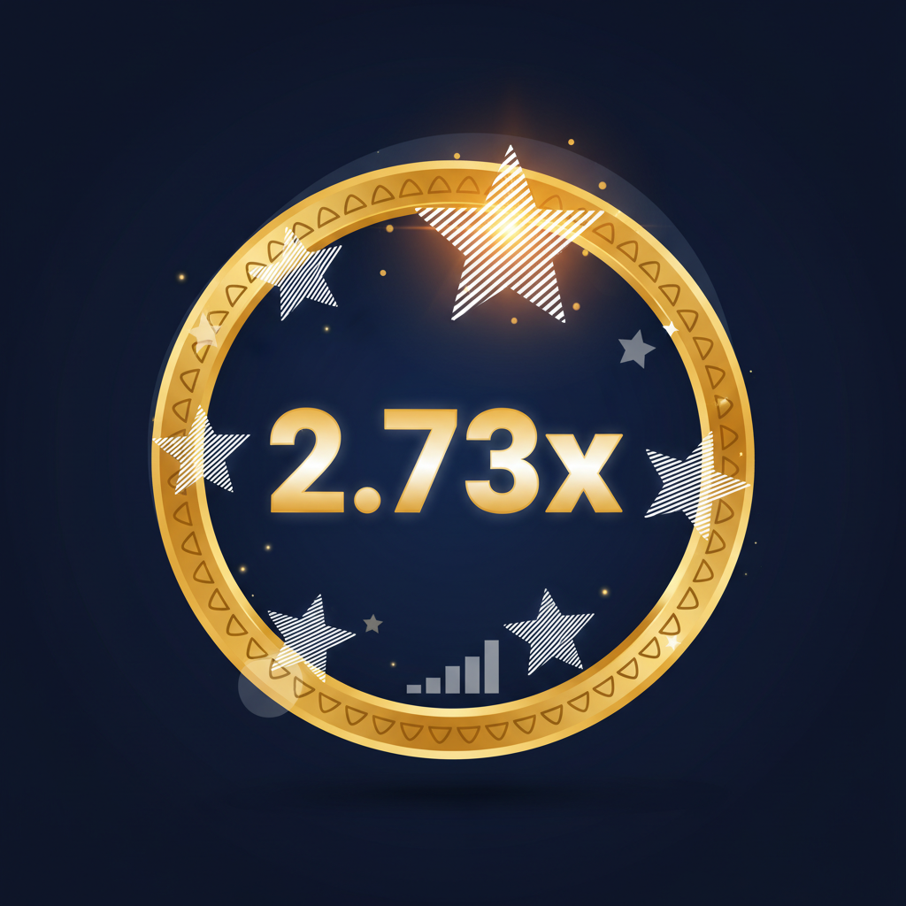 Badge dorato con moltiplicatore progressivo che aumenta ad ogni stella rivelata in Mines