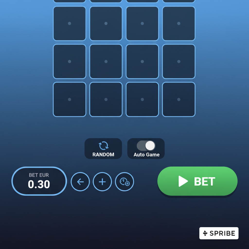 Mines SPRIBE - pannello scommesse su mobile