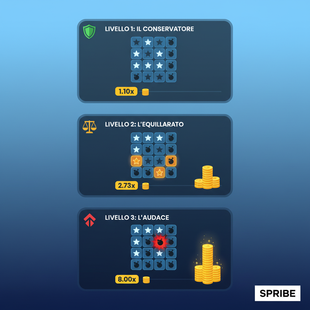 Confronto tra le tre strategie principali per Mines SPRIBE